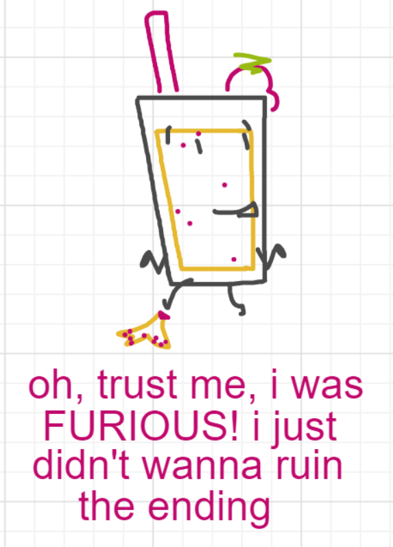 A panel from What's The Point, episode five of the Board Boards object show by Furretwalk/WalkingFurret.